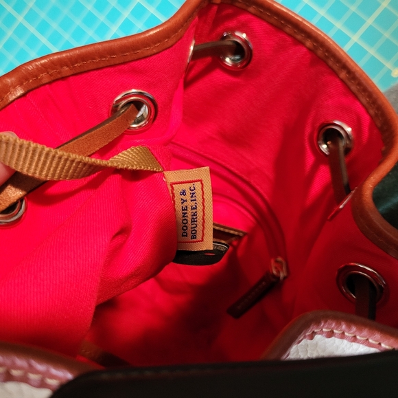 Dooney & Bourke Pebble Grain  Drawstring Shoulder Bag - Bone - Picture 12 of 13